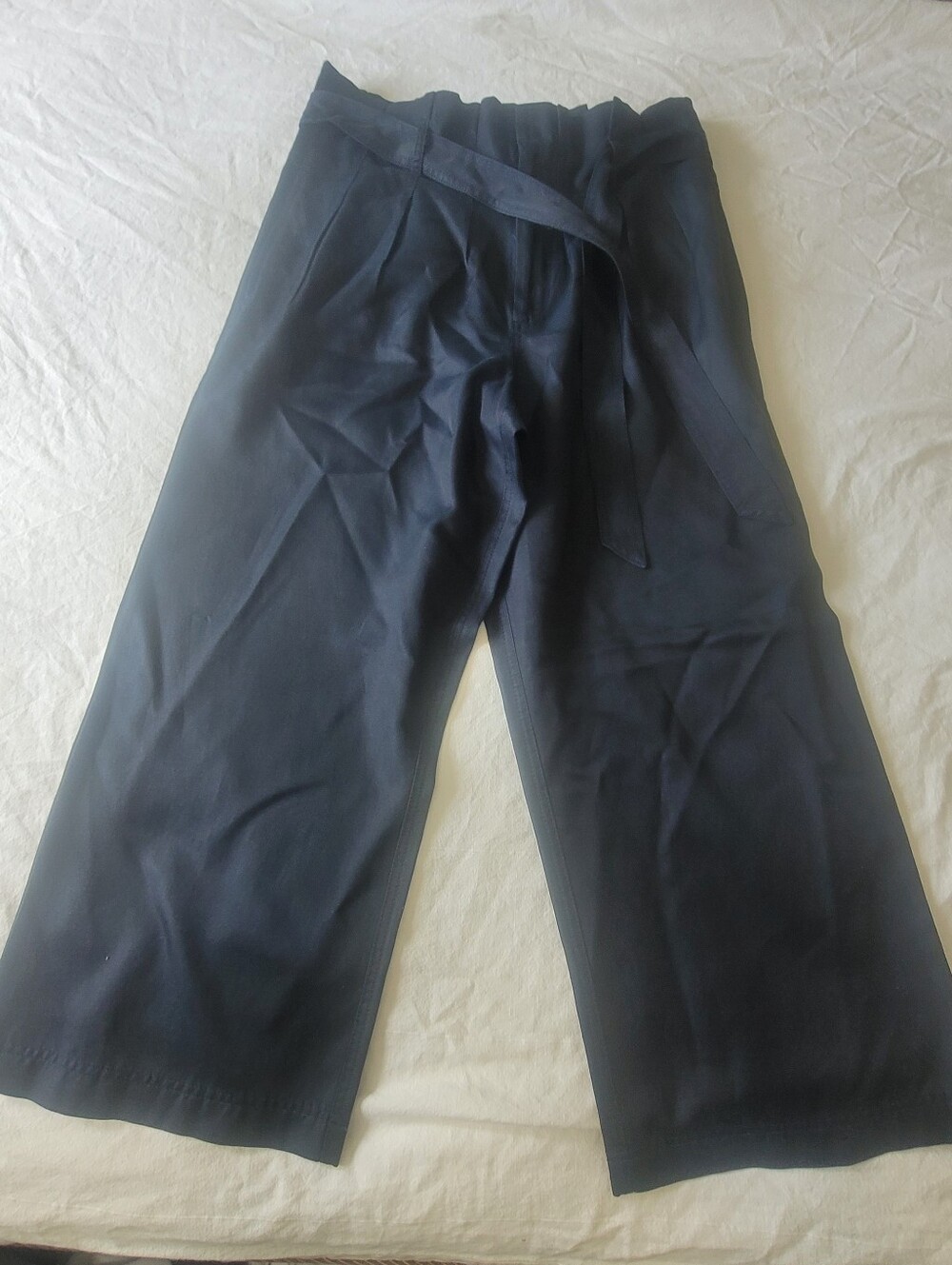 Marc by Marc Jacobs Navy Cropped Wide-Leg Pants